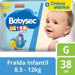 Ficha técnica e caractérísticas do produto Fralda Babysec Galinha Pintadinha Ultrasec Mega G 38 Unidades