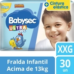 Ficha técnica e caractérísticas do produto Fralda Babysec Galinha Pintadinha Ultrasec Mega XXG 30 Unidades
