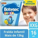 Ficha técnica e caractérísticas do produto Fralda Babysec Galinha Pintadinha Ultrasec Xxg 16 Unids