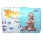 Ficha técnica e caractérísticas do produto Fralda Big Baby Plus Eg C/50