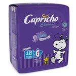 Ficha técnica e caractérísticas do produto Fralda Capricho Snoopy Jumbinho G - 18 Unidades