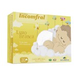 Ficha técnica e caractérísticas do produto Fralda de Ombro Infantil Bebê 5 Pçs 100% Algodão Branca 70x70cm Incomfral