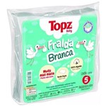 Ficha técnica e caractérísticas do produto Fralda de Pano Basica Branca Topz Baby Cremer Lisa Luxo 5un
