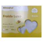 Ficha técnica e caractérísticas do produto Fralda de Pano Luxo Branca - Incomfral