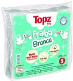 Ficha técnica e caractérísticas do produto Fralda de Pano Topz Baby Cremer Branca Lisa Luxo 5un