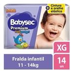 Ficha técnica e caractérísticas do produto Fralda Descartável Babysec Galinha Pintadinha Premium XG 14 Unidades