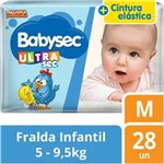 Ficha técnica e caractérísticas do produto Fralda Descartável Babysec Ultra Jumbo M 28 Unidades