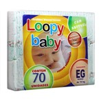 Ficha técnica e caractérísticas do produto Fralda Descartável Loopy Baby Eg 70 Unidades