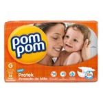 Ficha técnica e caractérísticas do produto Fralda Descartável Pom Pom - Proteção de Mãe - G