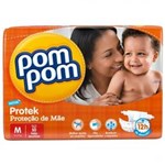Ficha técnica e caractérísticas do produto Fralda Descartável Pom Pom - Proteção de Mãe - M