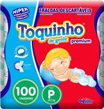 Ficha técnica e caractérísticas do produto Fralda Descartável Toquinho Premium P Atacado Barato