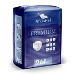 Ficha técnica e caractérísticas do produto Fralda Geriatrica Amoravel Premium M com 10 Unidades