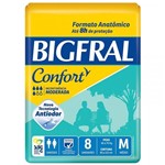 Ficha técnica e caractérísticas do produto Fralda Geriátrica Bigfral Confort M com 8 Unidades