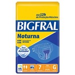 Ficha técnica e caractérísticas do produto Fralda Geriátrica Bigfral Noturna Tamanho G com 7 Unidades- Bigfral