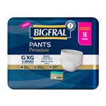 Ficha técnica e caractérísticas do produto Fralda Geriátrica Bigfral Pants Premium Roupa Íntima Tamanho G/XG com 16 Unidades