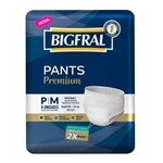 Ficha técnica e caractérísticas do produto Fralda Geriátrica Bigfral Pants Premium Roupa Íntima Tamanho P/M com 8 Unidades