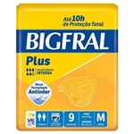 Ficha técnica e caractérísticas do produto Fralda Geriátrica Bigfral Plus com 9 Unidades