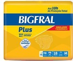 Ficha técnica e caractérísticas do produto Fralda Geriátrica Bigfral Plus Embalagem Econômica Tam. M (Pct C/ 18 Unds.) - Bigfral - Ontex