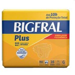 Ficha técnica e caractérísticas do produto Fralda Geriatrica Bigfral Plus G 4 Pct.C/16 Cxf