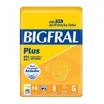Ficha técnica e caractérísticas do produto Fralda Geriatrica Bigfral Plus G C/8