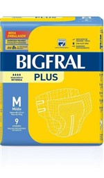 Ficha técnica e caractérísticas do produto Fralda Geriatrica Bigfral Plus M C/9 Und - Ontex