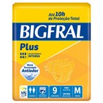 Ficha técnica e caractérísticas do produto Fralda Geriatrica Bigfral Plus M C/9