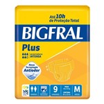 Ficha técnica e caractérísticas do produto Fralda Geriátrica Bigfral Plus M - Pacote com 9 Unidades