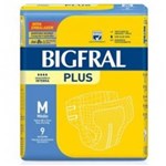 Ficha técnica e caractérísticas do produto Fralda Geriátrica Bigfral Plus Média 9 Unidades - M