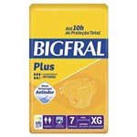 Ficha técnica e caractérísticas do produto Fralda Geriátrica Bigfral Plus Normal Tamanho Xg com 7 Unidades - Bigfral