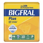 Ficha técnica e caractérísticas do produto Fralda Geriátrica Bigfral Plus P com 10 Unidades