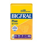 Ficha técnica e caractérísticas do produto Fralda Geriátrica Bigfral Plus Xg 7 Unidades