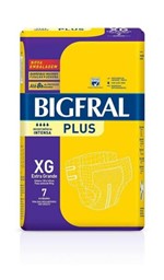 Ficha técnica e caractérísticas do produto Fralda Geriatrica Bigfral Plus Xg C/7 Und - Ontex