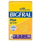 Ficha técnica e caractérísticas do produto Fralda Geriátrica Bigfral Plus XG - com 7 Unidades