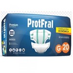 Ficha técnica e caractérísticas do produto Fralda Geriatrica Protfral Premium G C/20