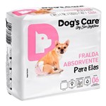 Ficha técnica e caractérísticas do produto Fralda Higiênica Ecofralda para Fêmea Dog's Care - Pacote 6 Unidades