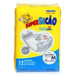 Ficha técnica e caractérísticas do produto Fralda Higienica Supersecao Macho Tam. M Com 12 Unid.