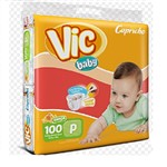 Ficha técnica e caractérísticas do produto Fralda Infantil Descartavel Vic Baby P C/100