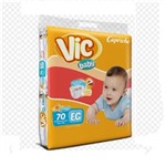 Ficha técnica e caractérísticas do produto Fralda Infantil Vic Baby Xg 3 Pacote com 70 Cxf