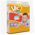 Ficha técnica e caractérísticas do produto Fralda Infantil Vic Baby Xxg 3 Pacote com 56 Cxf