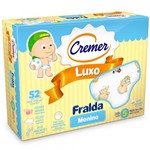 Ficha técnica e caractérísticas do produto Fralda Luxo Estampada 70cm X 70cm Menino - Cremer - Cremer