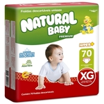Ficha técnica e caractérísticas do produto Fralda Natural Baby - Xg - 70 Unidades