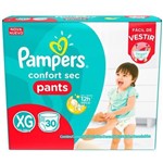 Ficha técnica e caractérísticas do produto Fralda Pampers Confort Sec Pants Tamanho XG 30 Tiras