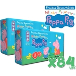Ficha técnica e caractérísticas do produto Fralda Peppa Pig G Kit Com 2 Pct. 84 Uni. Barato Atacado