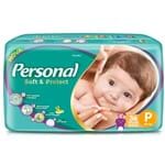 Ficha técnica e caractérísticas do produto Fralda Personal Baby Tamanho P Pacote com 36 Tiras