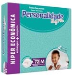 Ficha técnica e caractérísticas do produto Fralda Personalidade Baby Plus - Tamanho M - 72 Unidades