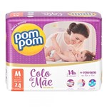 Ficha técnica e caractérísticas do produto Fralda Pom Pom Colo de Mãe M C/24