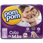Ficha técnica e caractérísticas do produto Fralda Pom Pom Colo de Mãe Sxg C/14