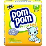 Ficha técnica e caractérísticas do produto Fralda Pom Pom Protek Baby C/ 33 Unidades - Tam. P