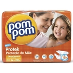 Ficha técnica e caractérísticas do produto Fralda Pom Pom Protek Baby Grandinho C/14 Und