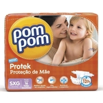 Ficha técnica e caractérísticas do produto Fralda Pom Pom Protek Baby Jumbo Sxg C/16 Und